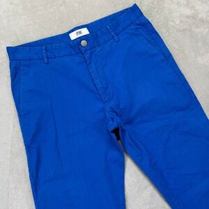 SPOKE Pants Men's 31x30  Blue‎ Build A Sharps Slim Straight Chino Preppy Cotton